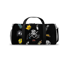 Load image into Gallery viewer, Black Jersey Gridlock Duffle Bag