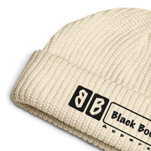 Load image into Gallery viewer, Logo Fisherman beanie Black Stitch