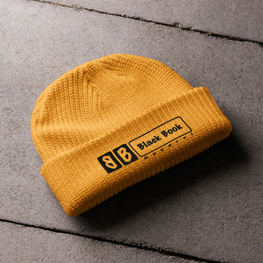 Logo Fisherman beanie Black Stitch