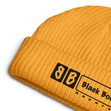 Load image into Gallery viewer, Logo Fisherman beanie Black Stitch