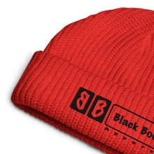 Load image into Gallery viewer, Logo Fisherman beanie Black Stitch