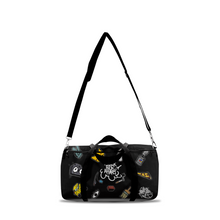 Load image into Gallery viewer, Black Jersey Gridlock Duffle Bag