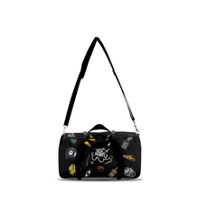 Load image into Gallery viewer, Black Jersey Gridlock Duffle Bag